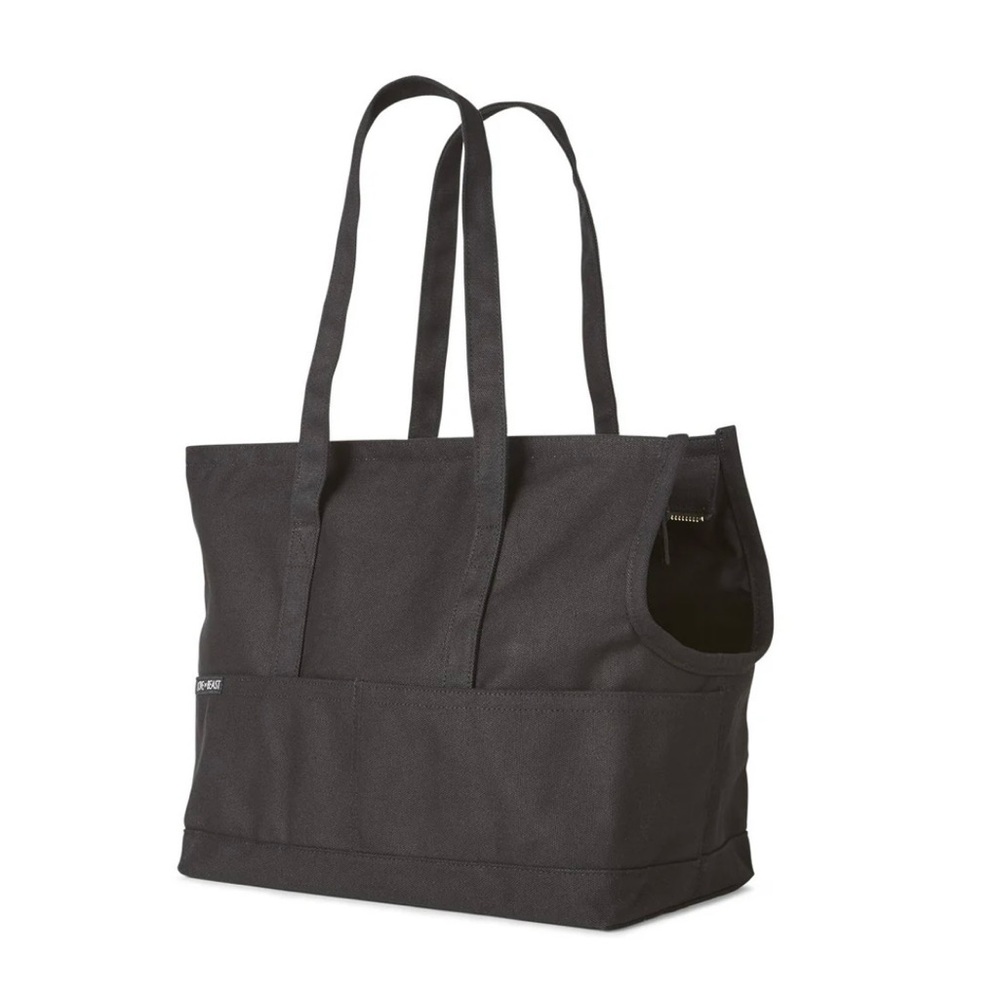 LOVE THY BEAST Canvas Pet Tote - BLACK LARGE